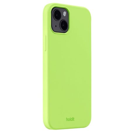 Holdit iPhone 14 Plus Soft Touch Silikone Mobil Cover - Acid Green