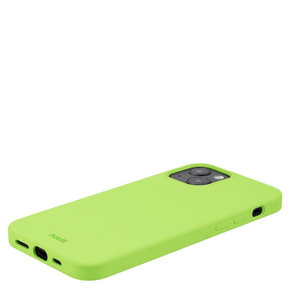 Holdit iPhone 14 Plus Soft Touch Silikone Mobil Cover - Acid Green