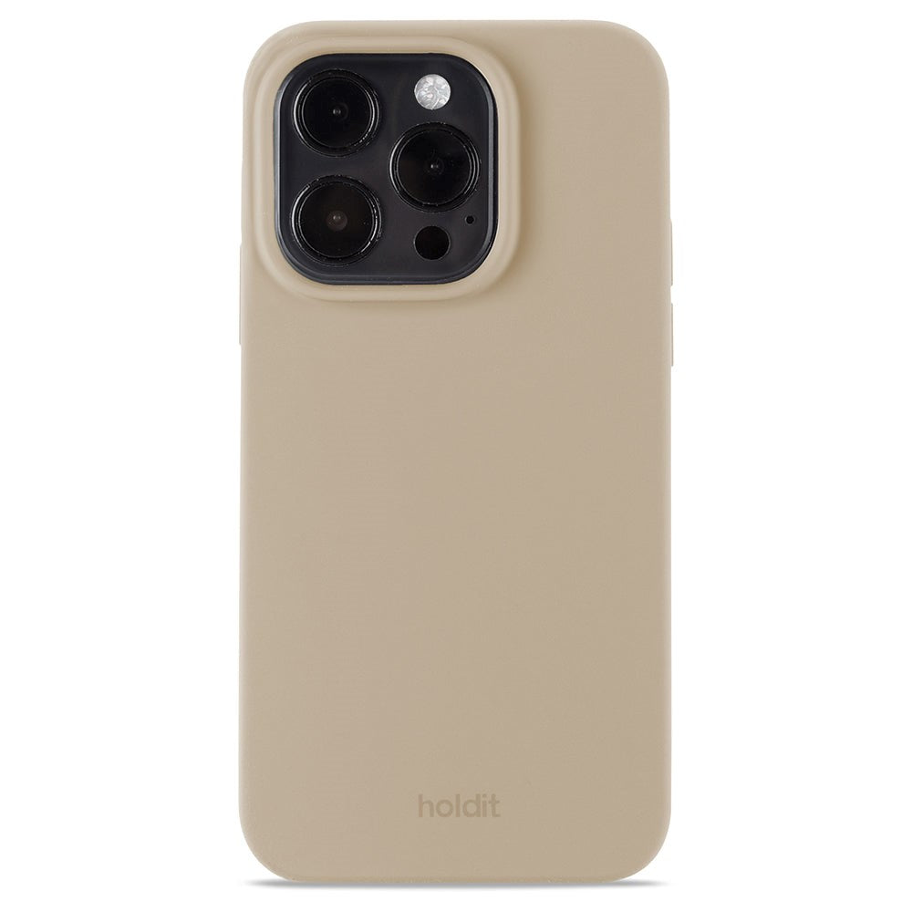 Holdit iPhone 14 Pro Soft Touch Silikone Mobil Cover - Latte Beige