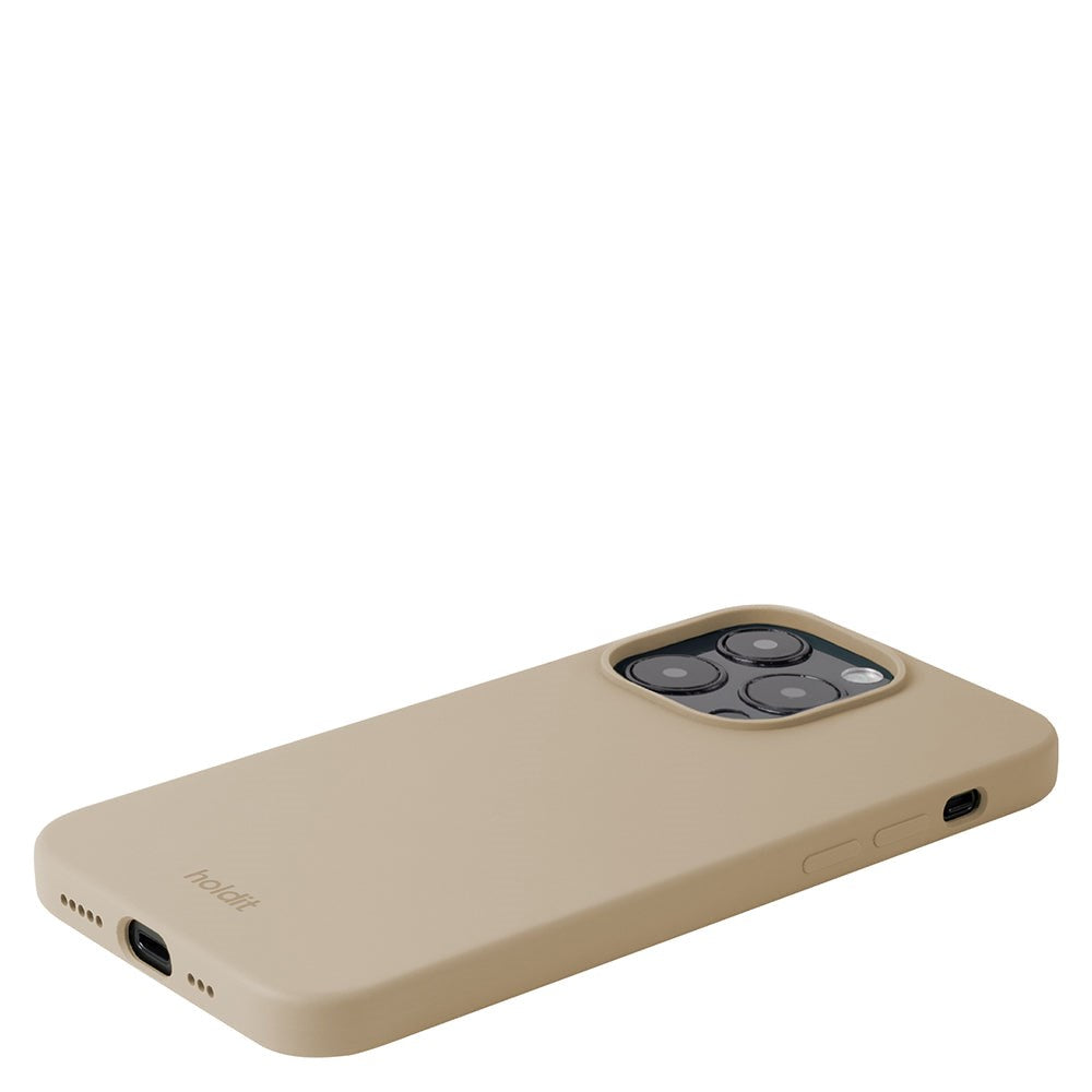 Holdit iPhone 14 Pro Soft Touch Silikone Mobil Cover - Latte Beige