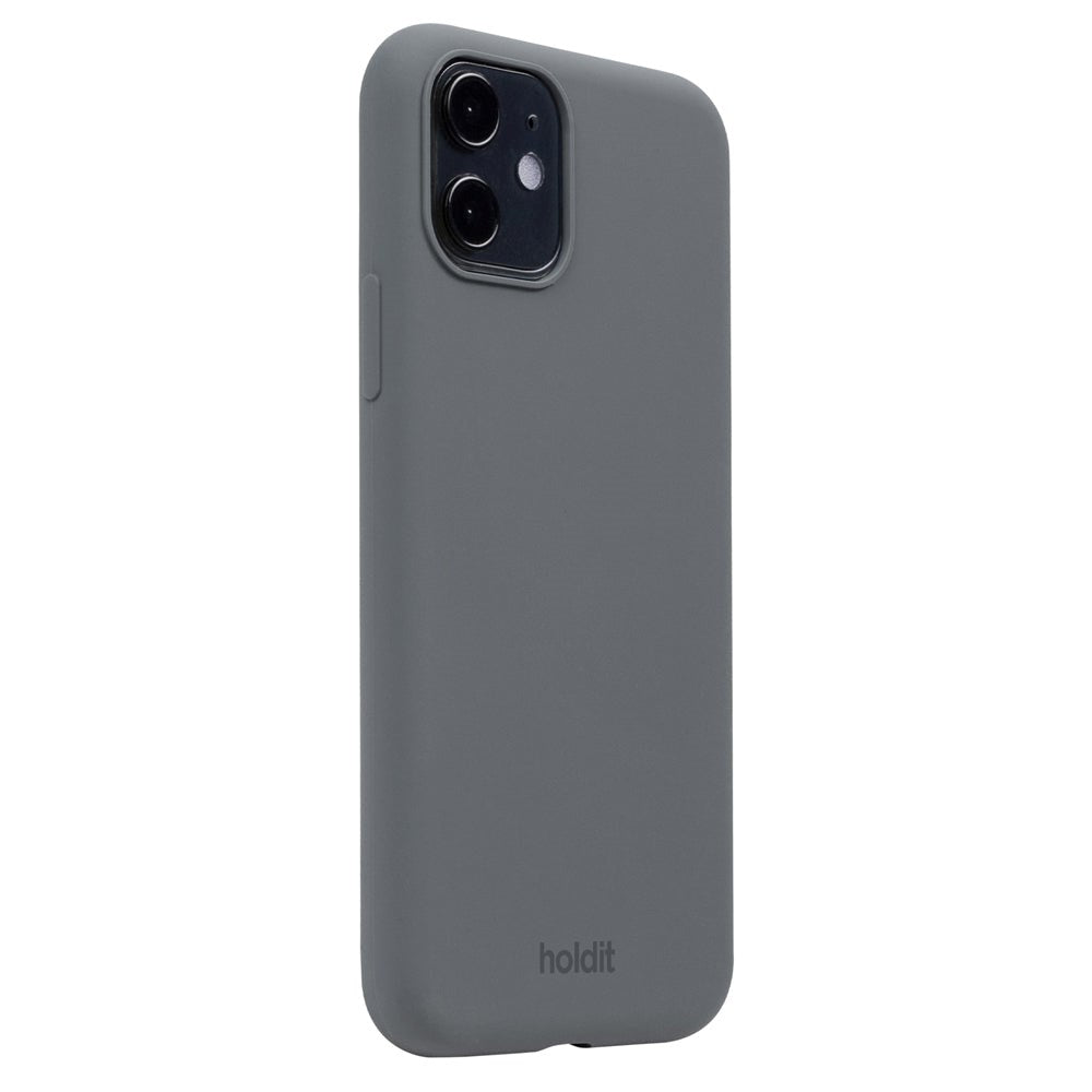 Holdit iPhone 11 Soft Touch Silikone Mobil Mobil Cover Space Gray