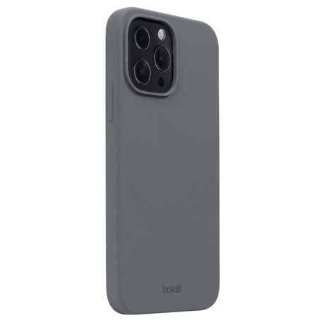 Holdit iPhone 13 Pro Max Soft Touch Silikone Mobil Mobil Cover - Space Gray