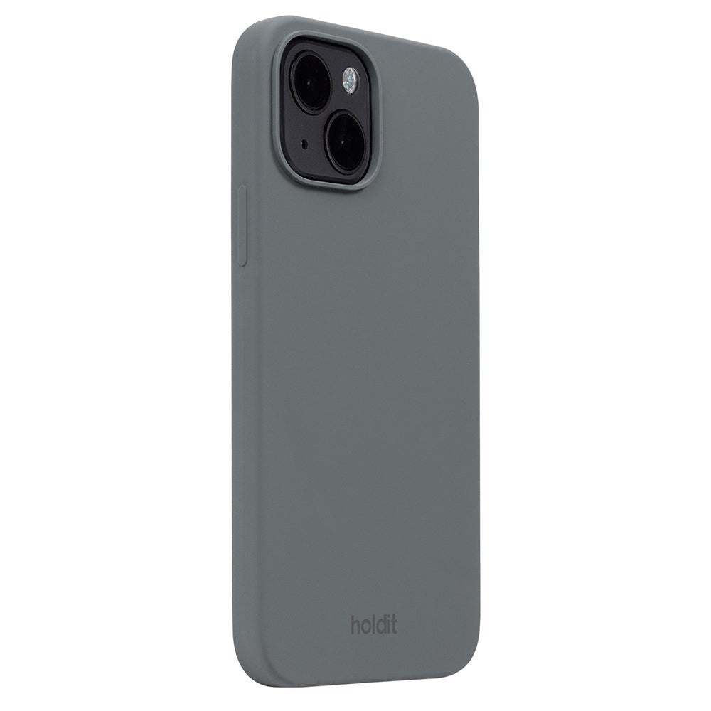 Holdit iPhone 14 / 13 Soft Touch Silikone Mobil Cover - Space Gray