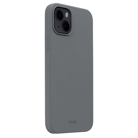 Holdit iPhone 14 Plus Soft Touch Silikone Mobil Cover - Space Gray