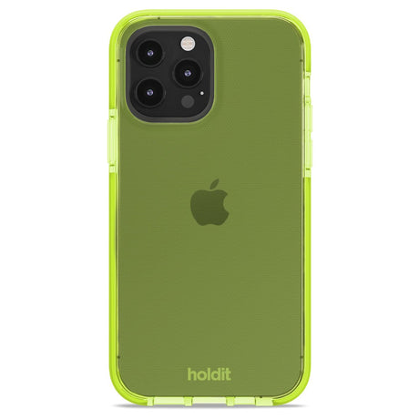 Holdit iPhone 13 Pro Seethru Mobil Cover - Acid Green