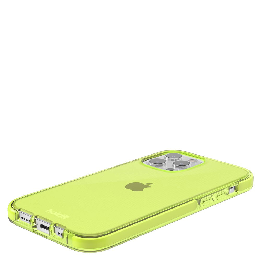 Holdit iPhone 13 Pro Seethru Mobil Cover - Acid Green