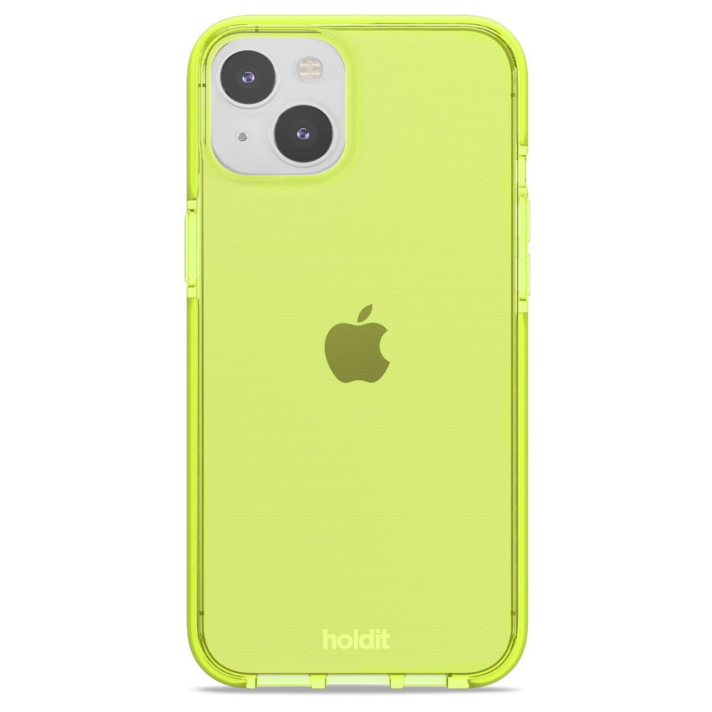 Holdit iPhone 14 Plus Seethru Mobil Cover - Acid Green