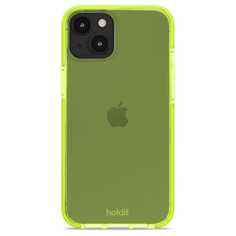 Holdit iPhone 14 Plus Seethru Mobil Cover - Acid Green