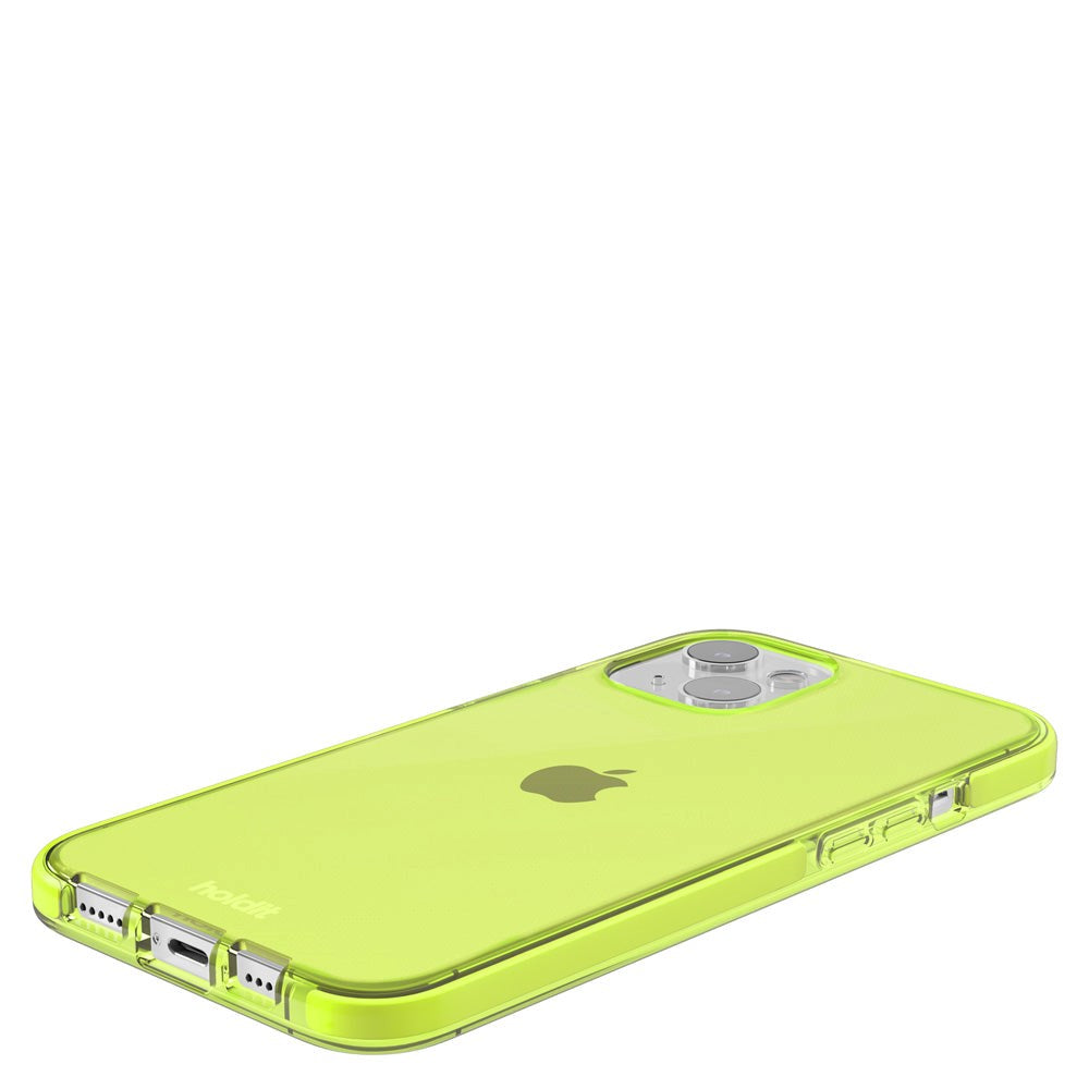 Holdit iPhone 14 Plus Seethru Mobil Cover - Acid Green