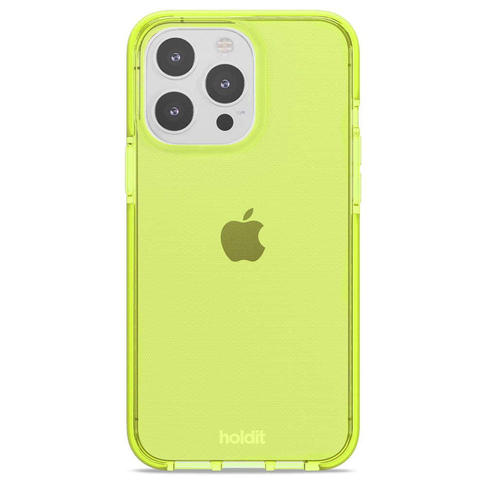 Holdit iPhone 14 Pro Max Seethru Mobil Cover - Acid Green