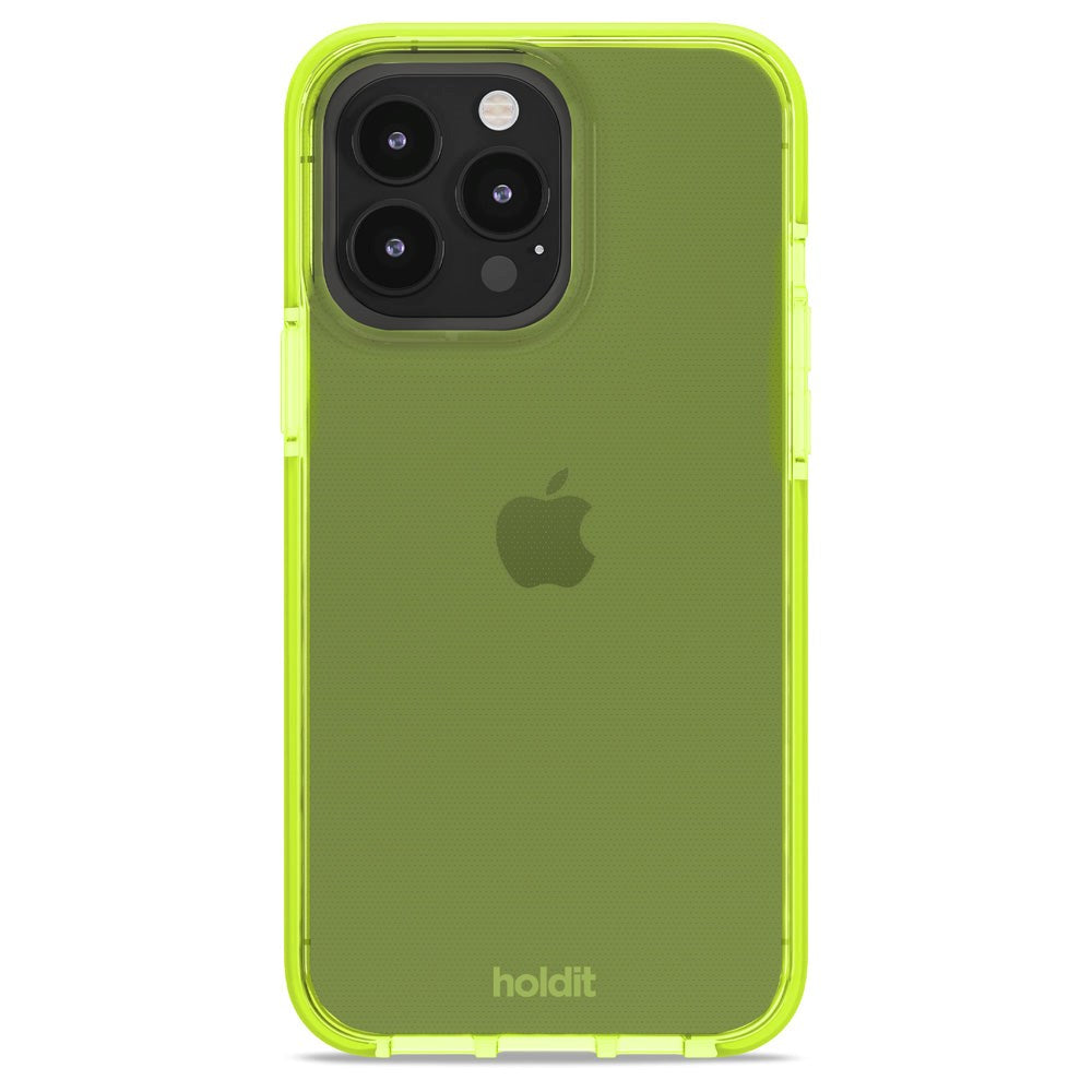 Holdit iPhone 14 Pro Max Seethru Mobil Cover - Acid Green