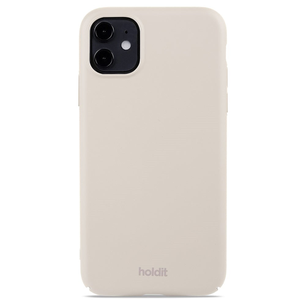 Holdit iPhone 11 Slim Plastic Cover - Light Beige