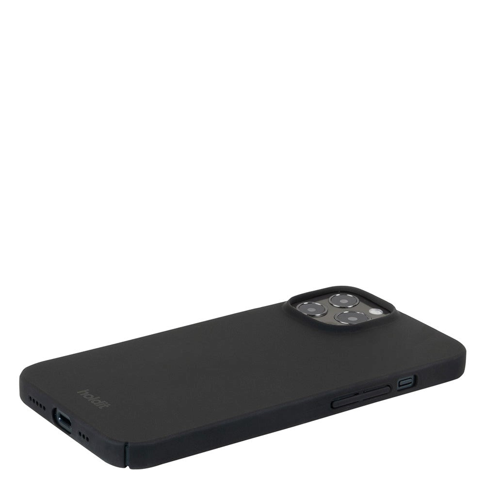Holdit iPhone 12 / 12 Pro Slim Plastic Cover - Black