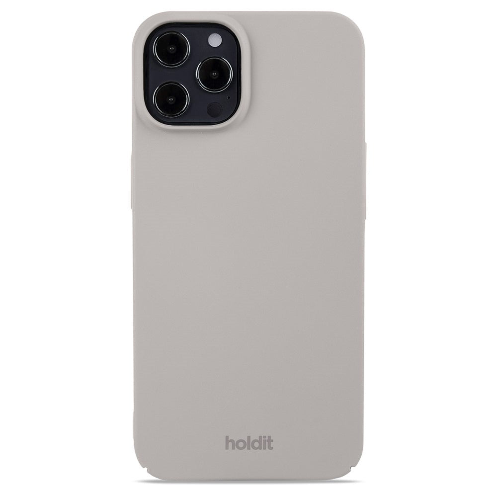 Holdit iPhone 12 / 12 Pro Slim Plastic Cover - Taupe