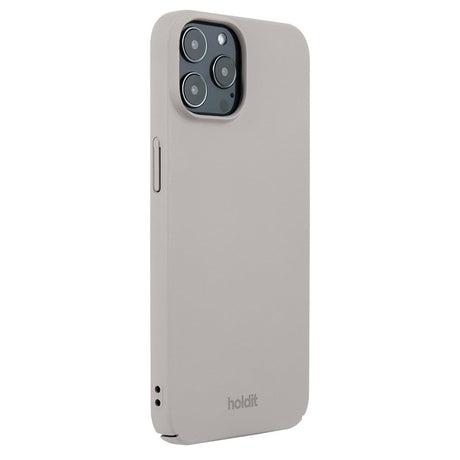 Holdit iPhone 12 / 12 Pro Slim Plastic Cover - Taupe