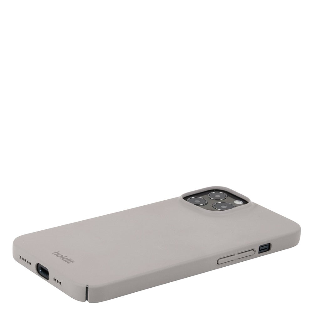 Holdit iPhone 12 / 12 Pro Slim Plastic Cover - Taupe