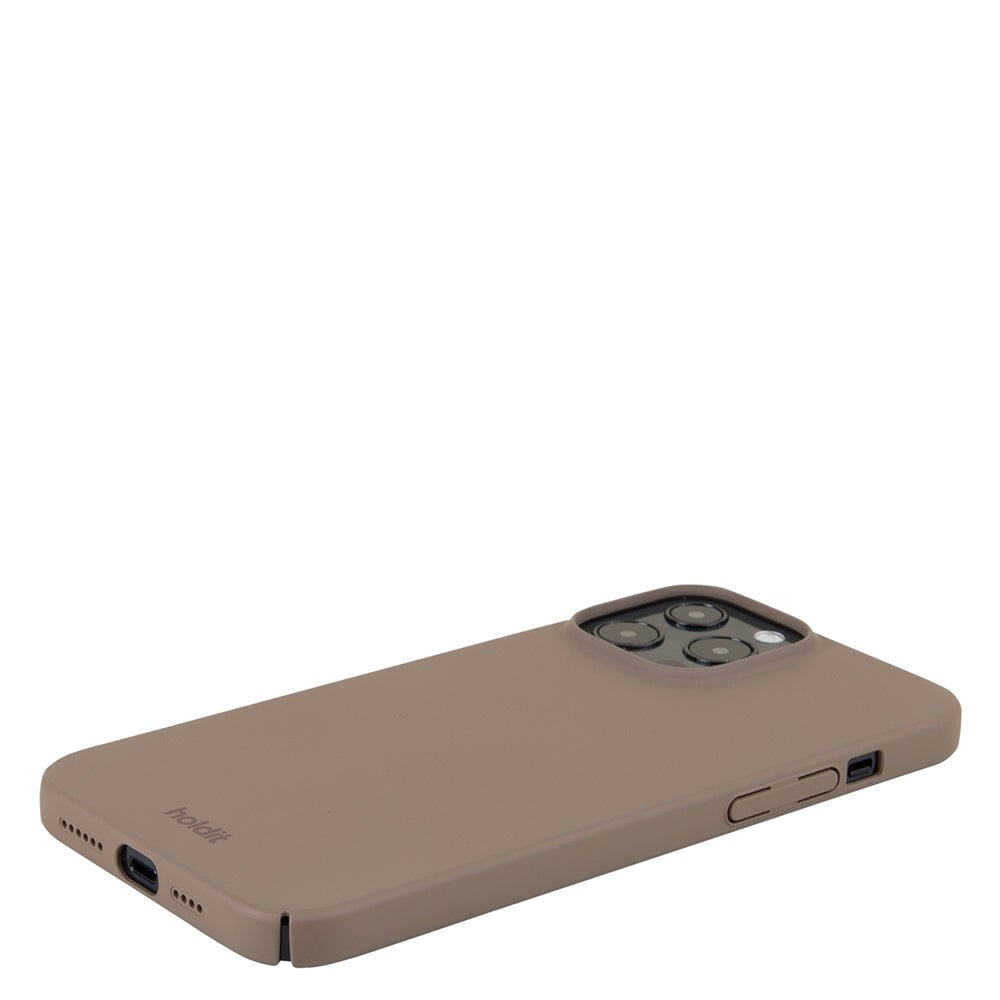 Holdit iPhone 13 Pro Max Slim Plastic Cover - Mocha Brown