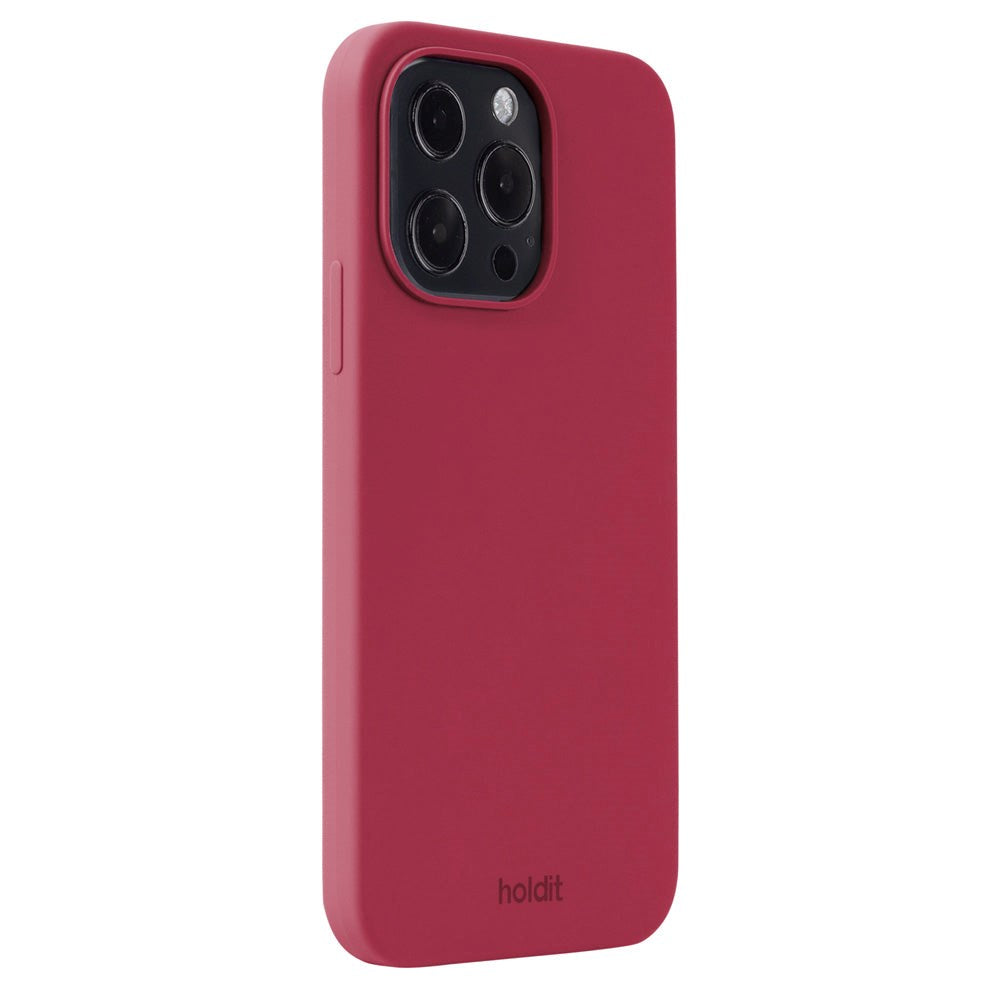 Holdit iPhone 13 Pro Soft Touch Silikone Mobil Cover - Red Velvet