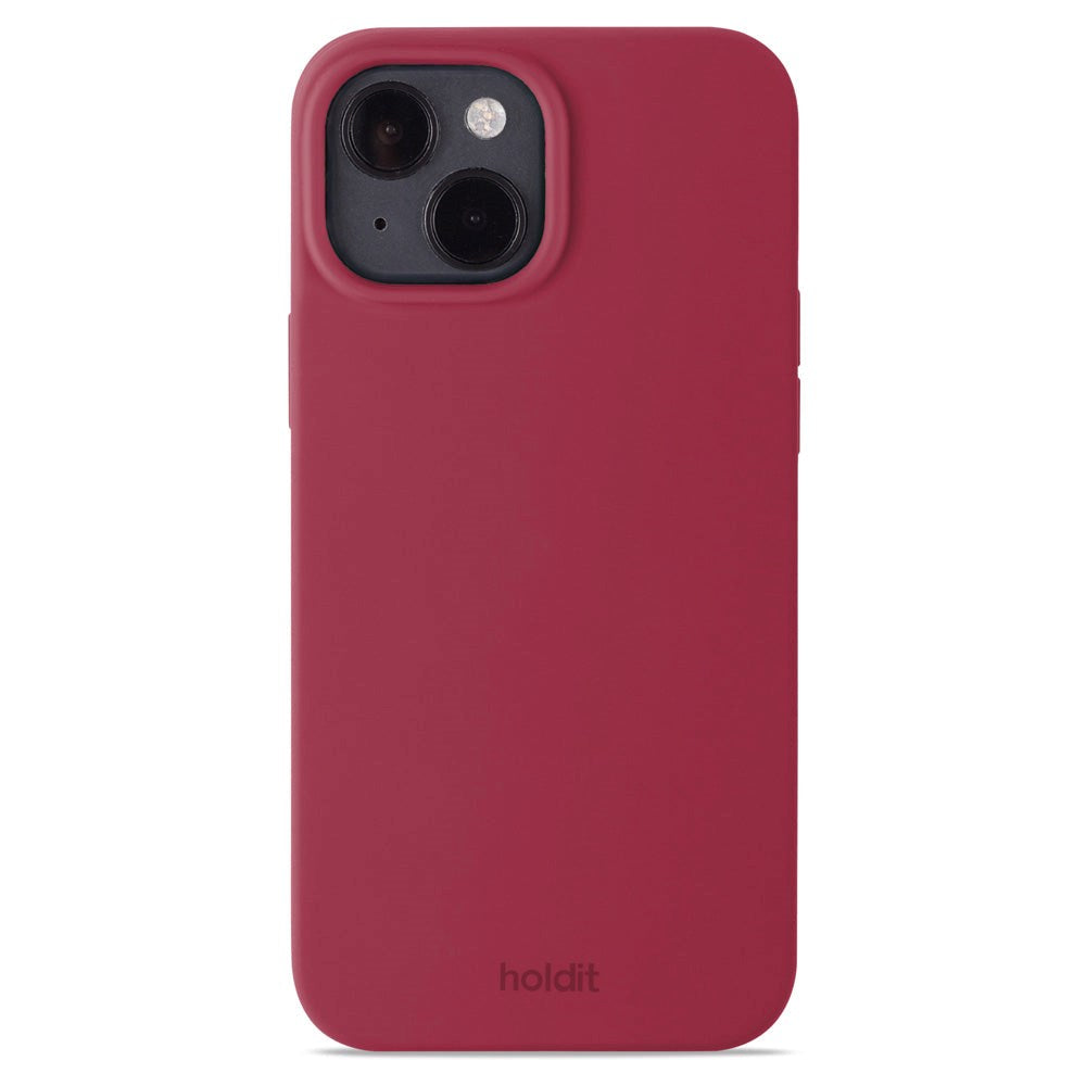 Holdit iPhone 14 / 13 Soft Touch Silikone Mobil Cover - Red Velvet