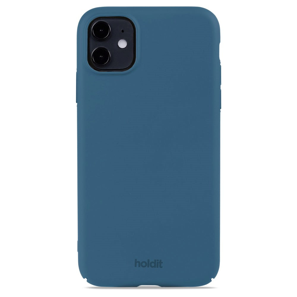 Holdit iPhone 11 Slim Plastic Cover - Denim Blue