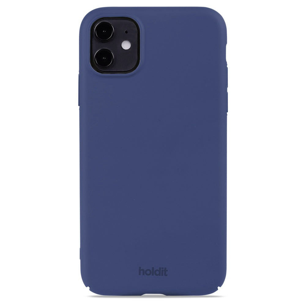 Holdit iPhone 11 Slim Plastic Cover - Denim Blue