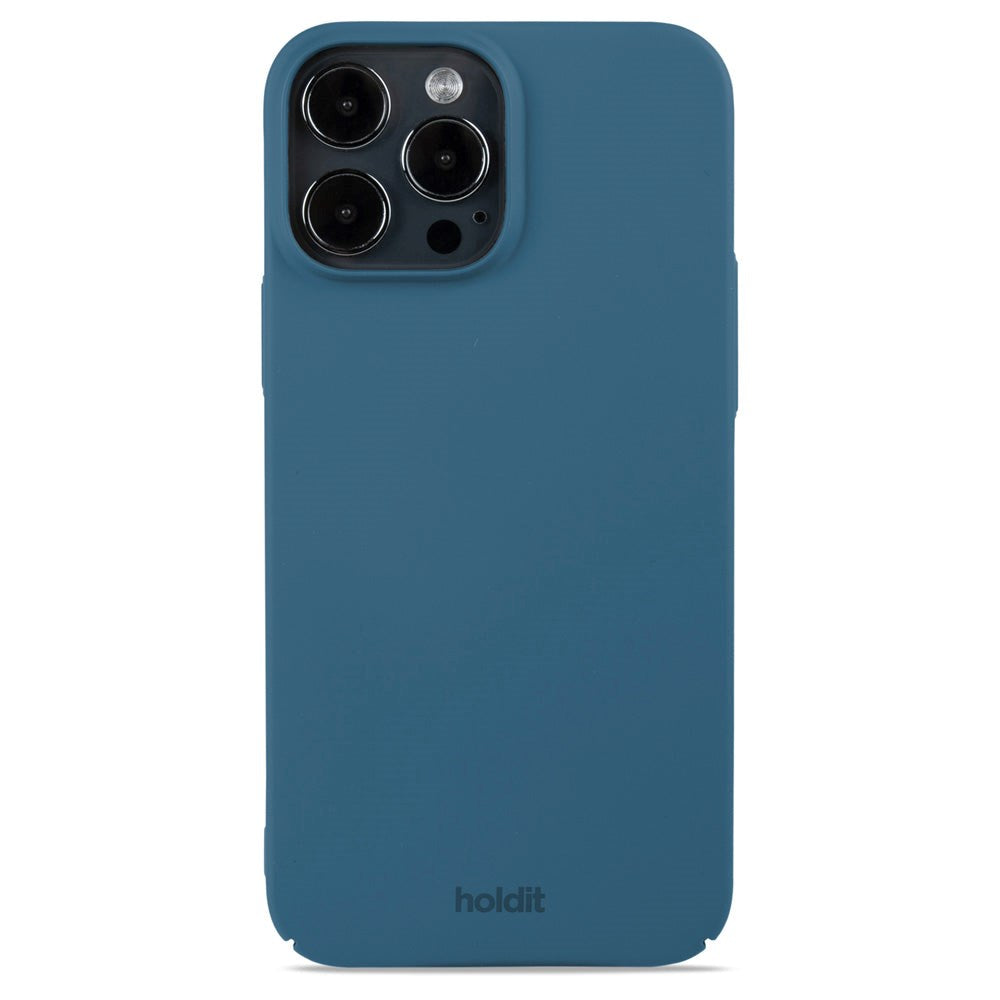 Holdit iPhone 13 Pro Max Slim Plastic Cover - Denim Blue