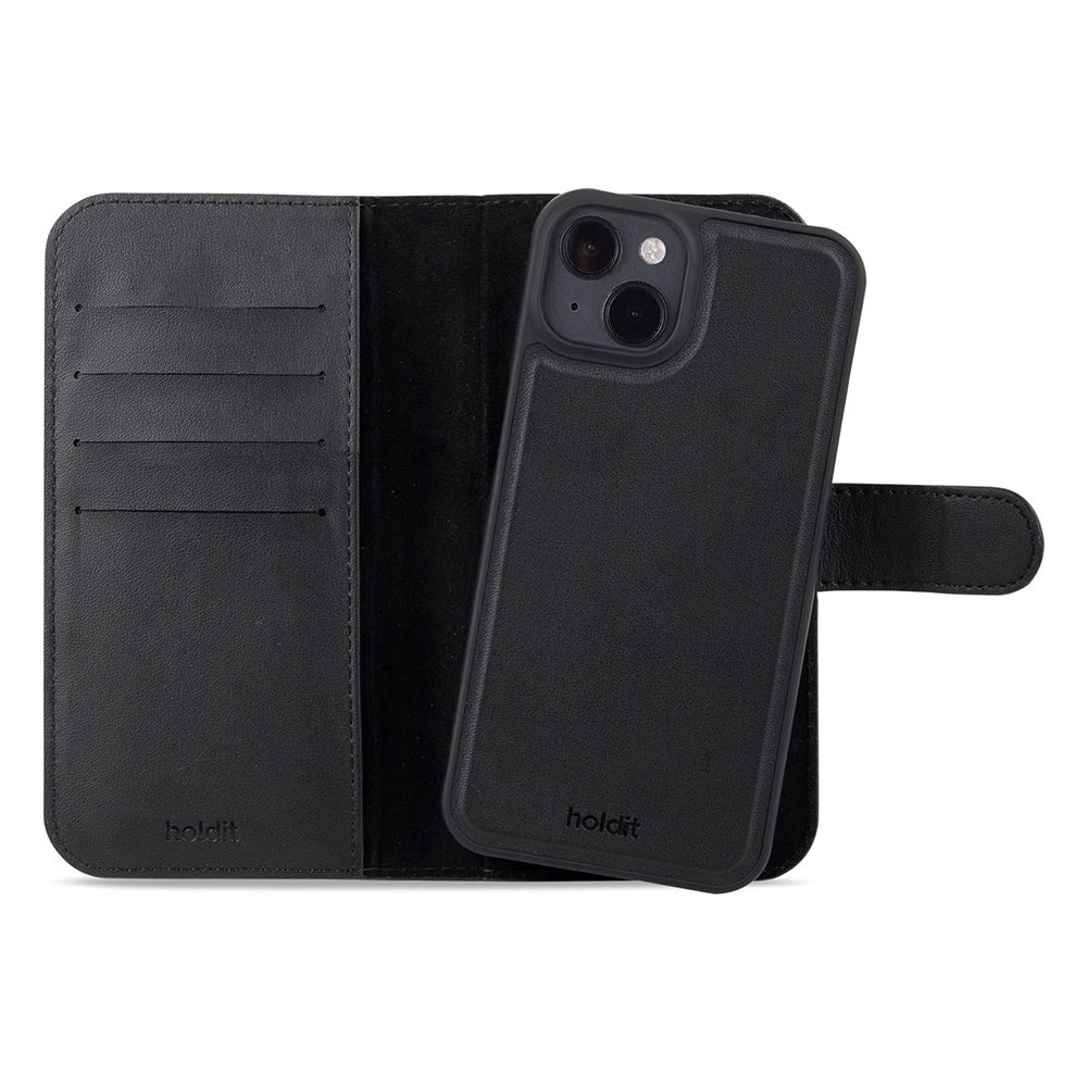 Holdit iPhone 14 / 13 Wallet Case Magnet Plus - Mobil Cover - Black