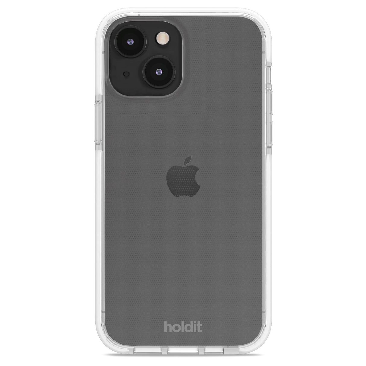 Holdit iPhone 15 Seethru Mobil Cover - White