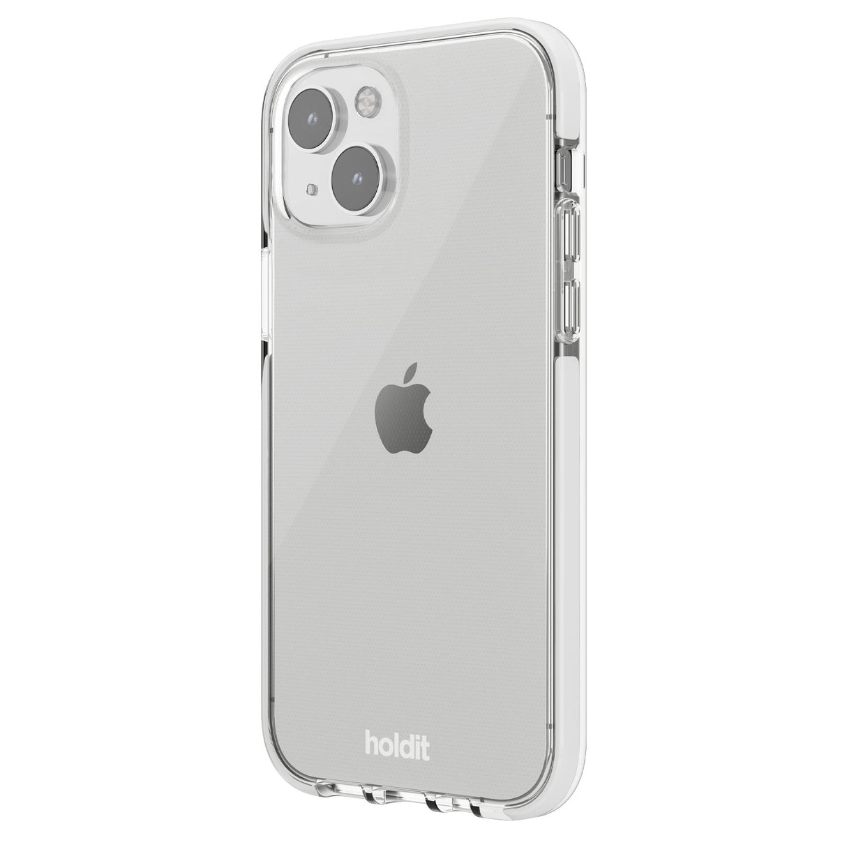 Holdit iPhone 15 Seethru Mobil Cover - White