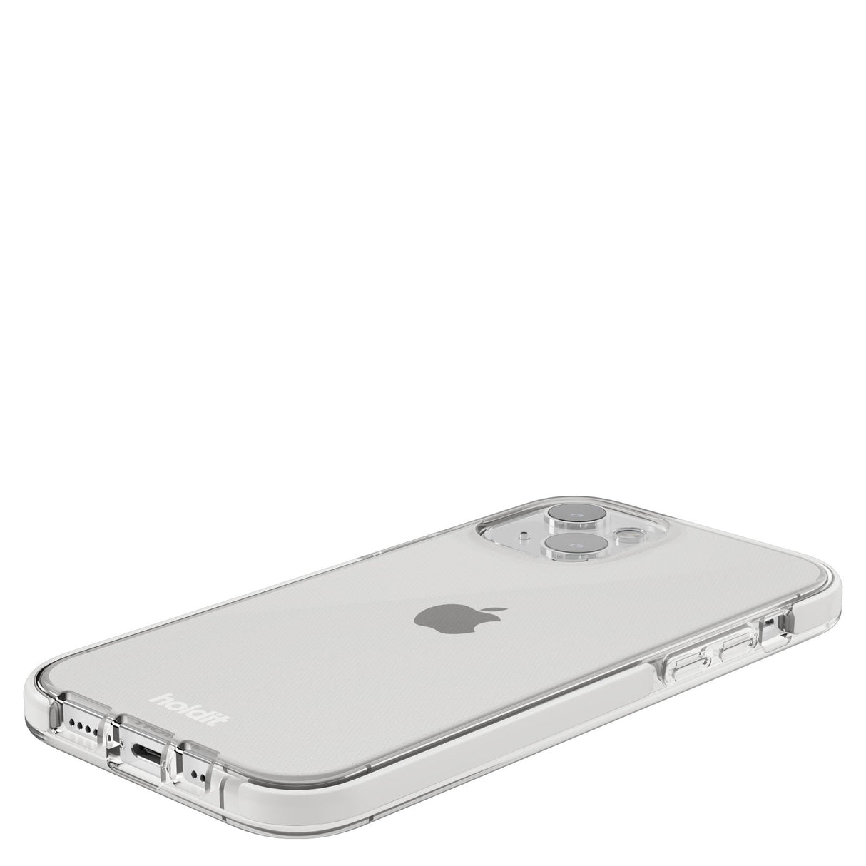 Holdit iPhone 15 Seethru Mobil Cover - White