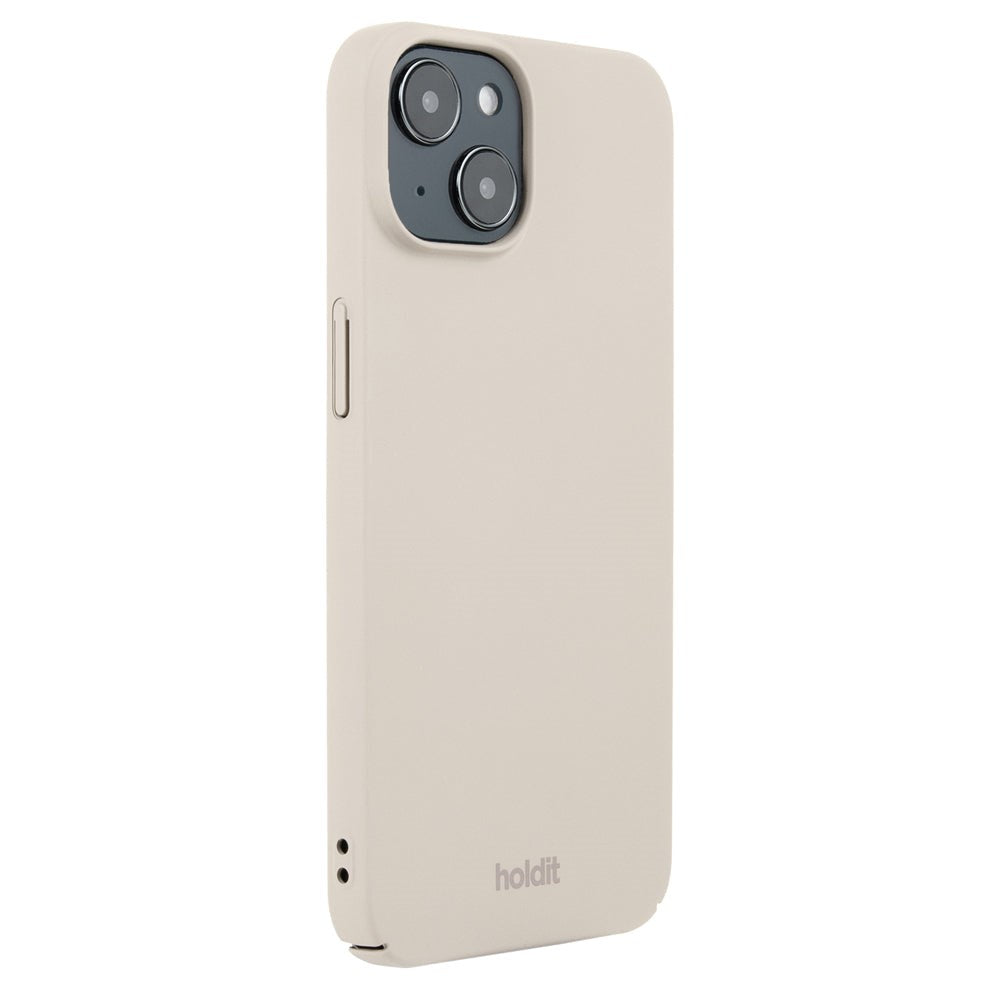 Holdit iPhone 15 Slim Plastic Cover - Light Beige