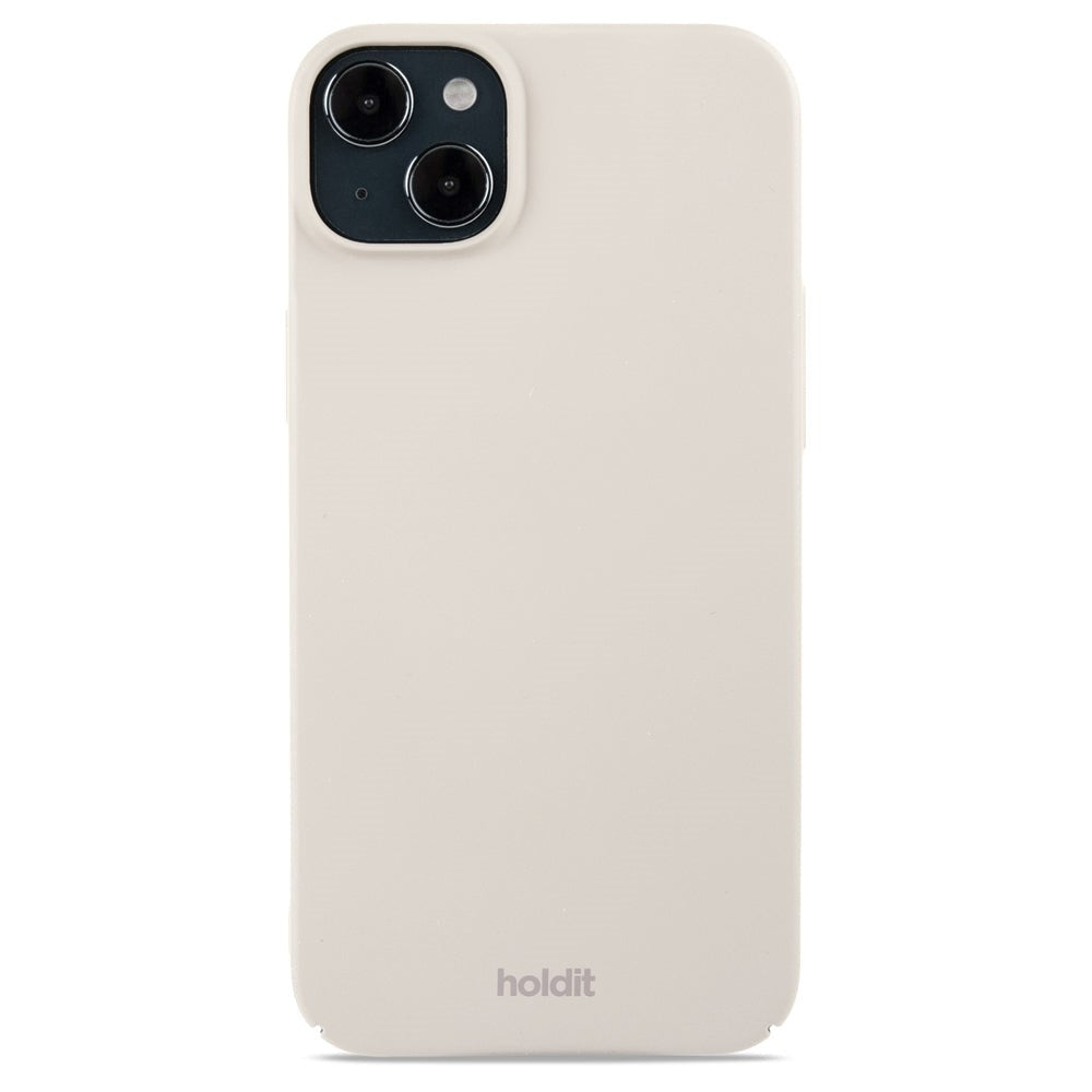 Holdit iPhone 15 Plus Slim Plastic Cover - Light Beige