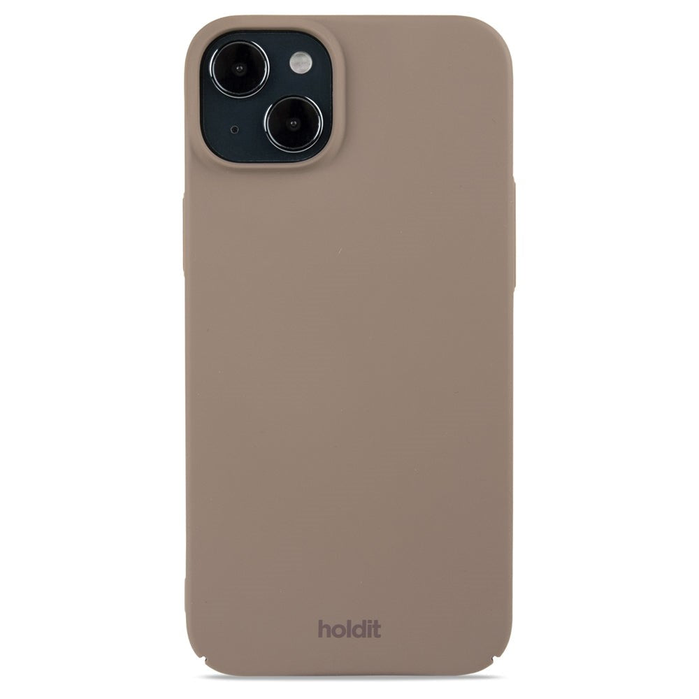 Holdit iPhone 15 Plus Slim Plastic Cover - Mocha Brown