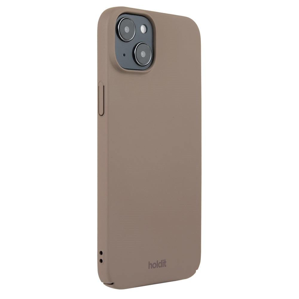 Holdit iPhone 15 Plus Slim Plastic Cover - Mocha Brown