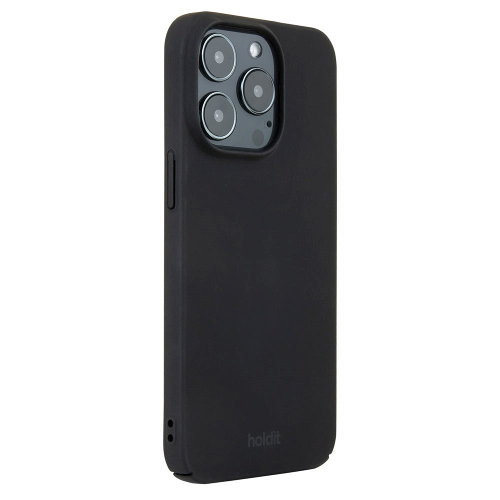 Holdit iPhone 15 Pro Slim Plastic Cover - Sort