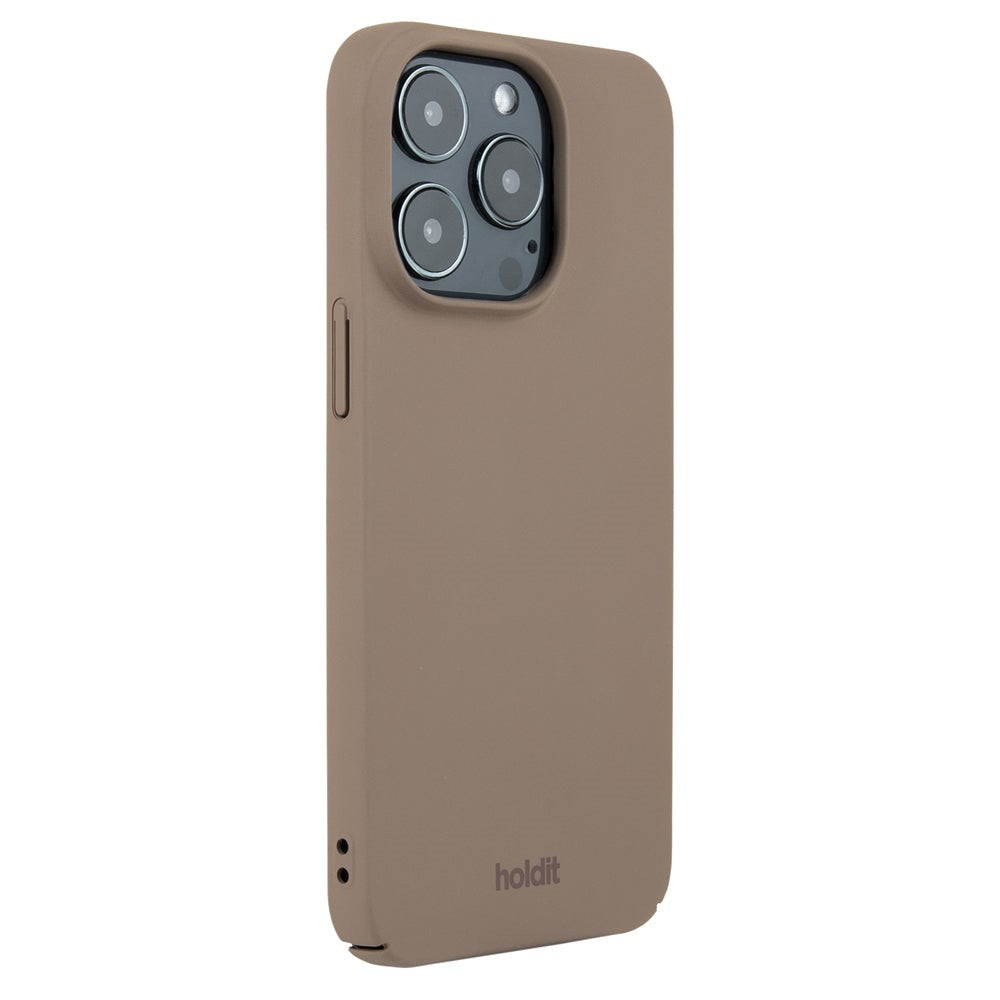 Holdit iPhone 15 Pro Slim Plastic Cover - Mocha Brown
