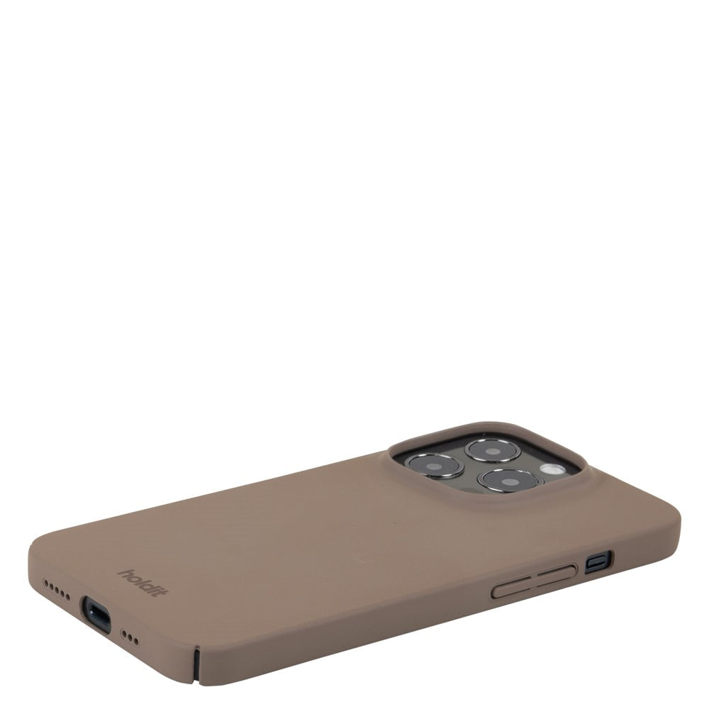 Holdit iPhone 15 Pro Slim Plastic Cover - Mocha Brown