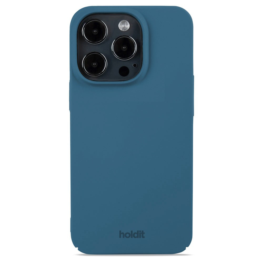 Holdit iPhone 15 Pro Slim Plastic Cover - Denim Blue