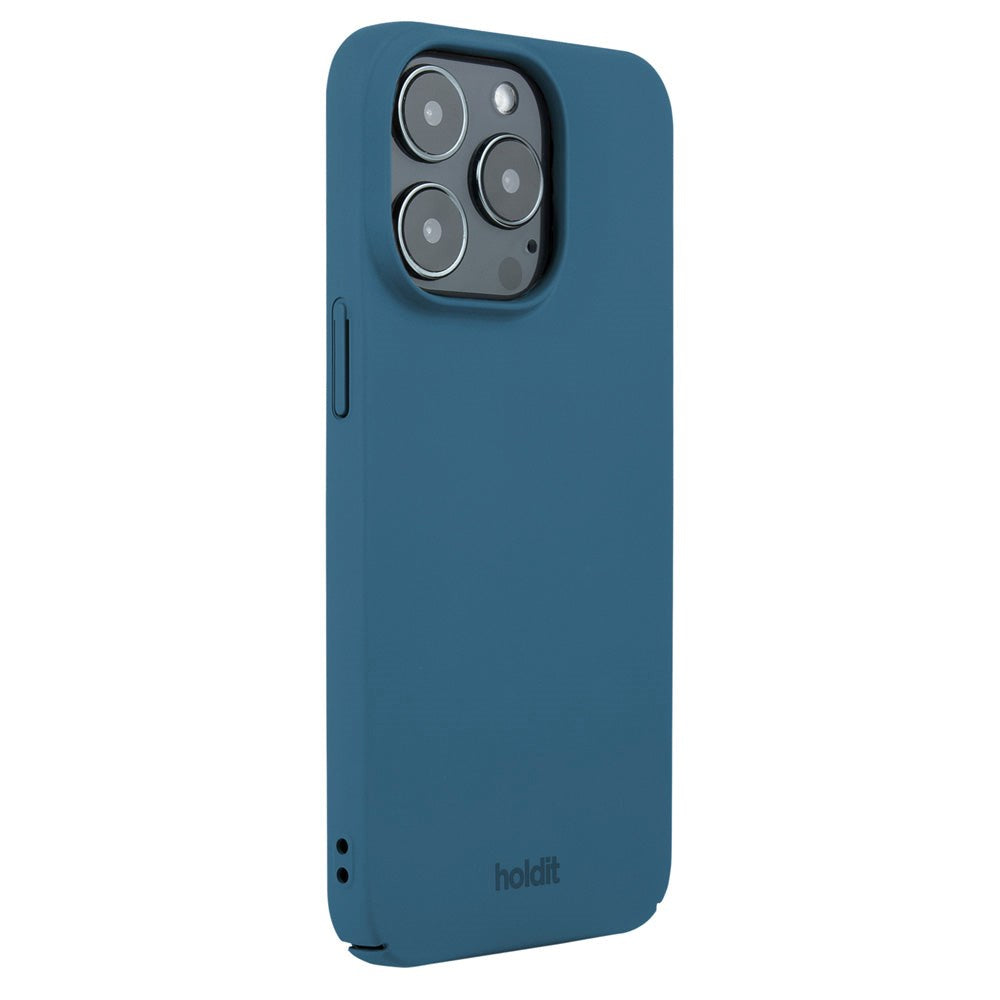 Holdit iPhone 15 Pro Slim Plastic Cover - Denim Blue