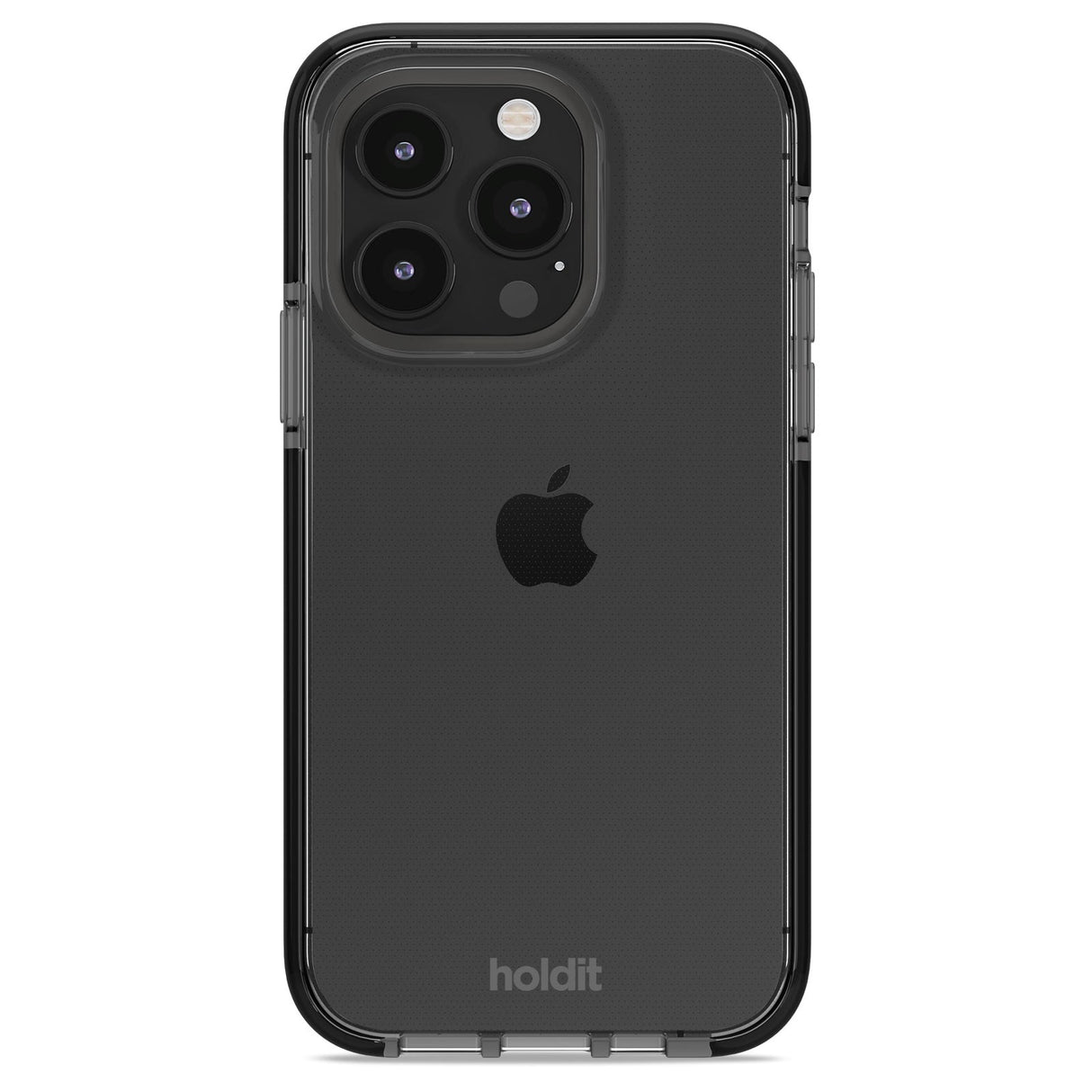 Holdit iPhone 15 Pro Seethru Mobil Cover - Black