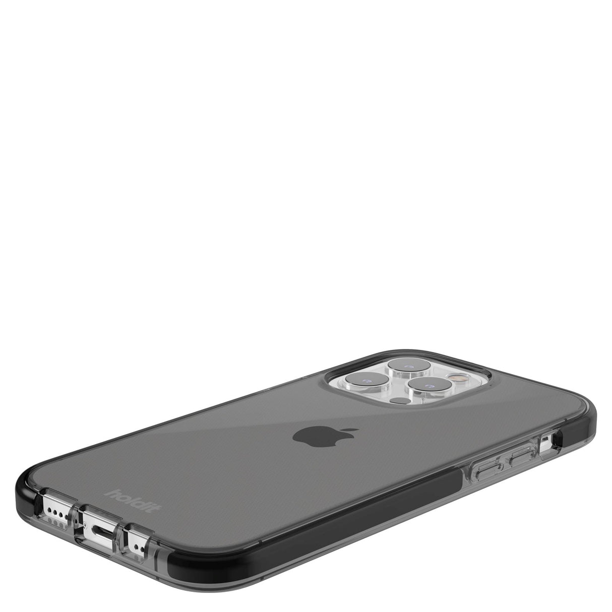 Holdit iPhone 15 Pro Seethru Mobil Cover - Black