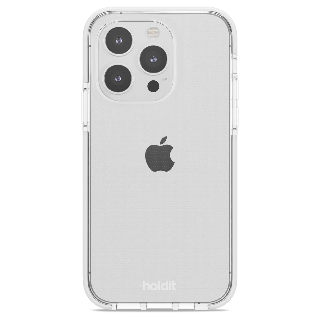 Holdit iPhone 15 Pro Seethru Mobil Cover - White