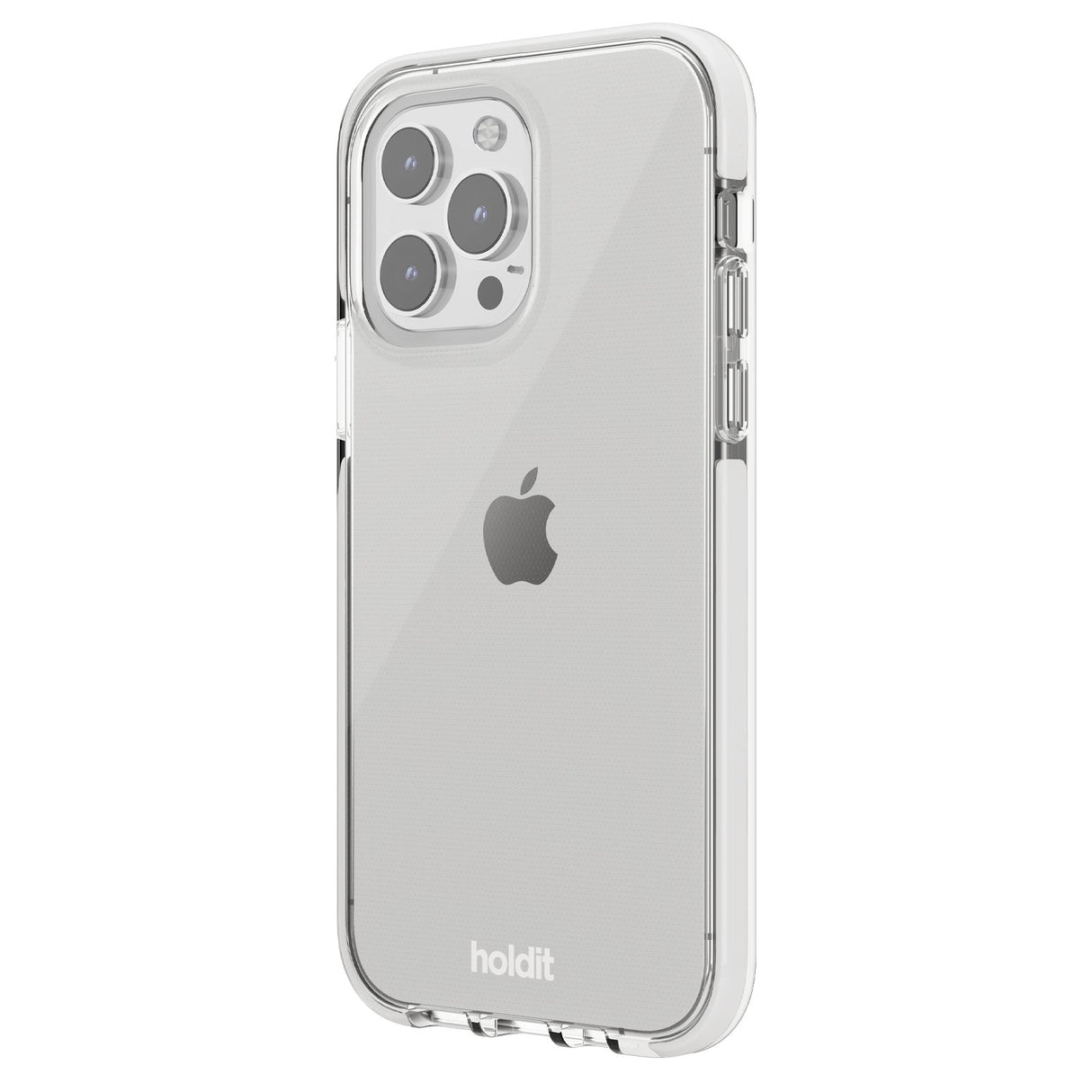 Holdit iPhone 15 Pro Seethru Mobil Cover - White