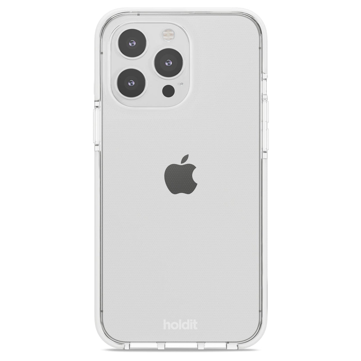 Holdit iPhone 15 Pro Max Seethru Mobil Cover - White