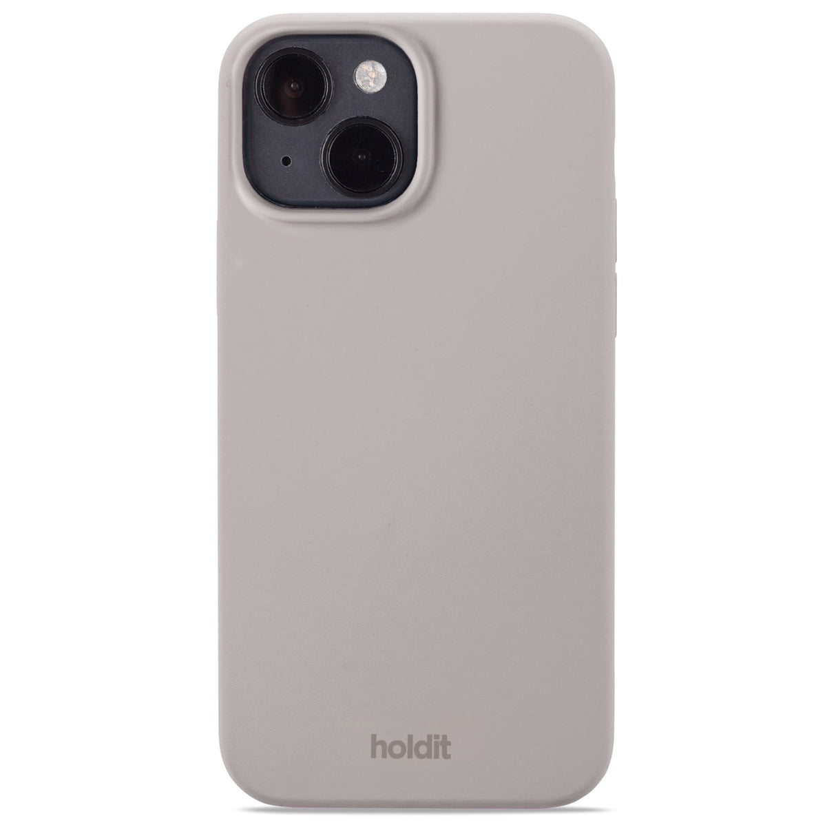 Holdit iPhone 15 Soft Touch Silikone Mobil Cover - Taupe