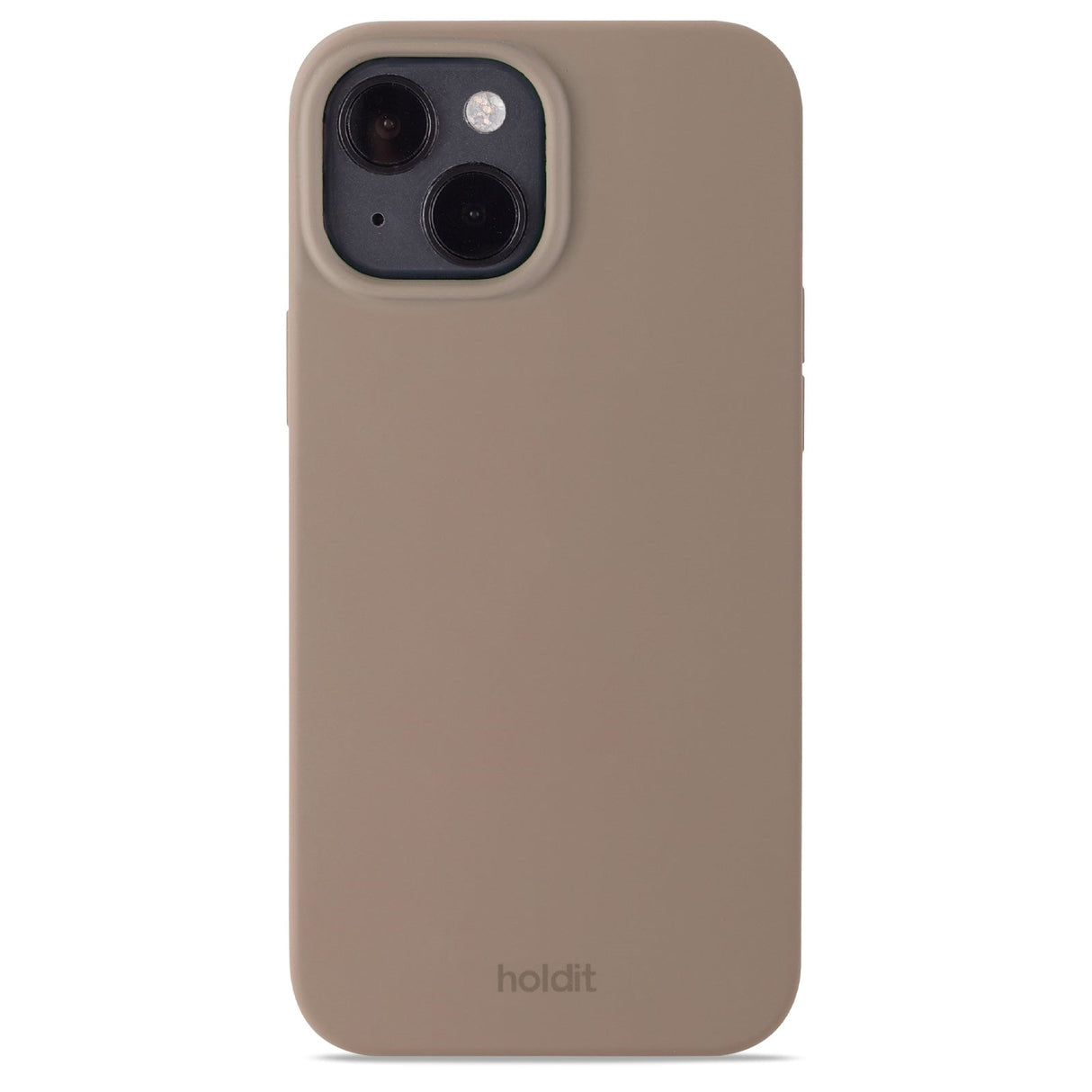 Holdit iPhone 15 Soft Touch Silikone Mobil Cover - Mocha Brown