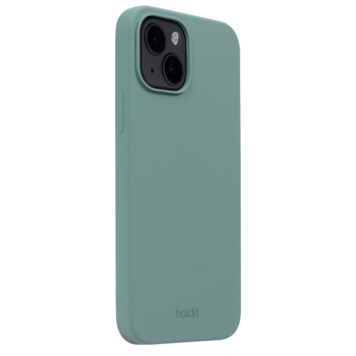 Holdit iPhone 15 Soft Touch Silikone Mobil Cover - Moss Green