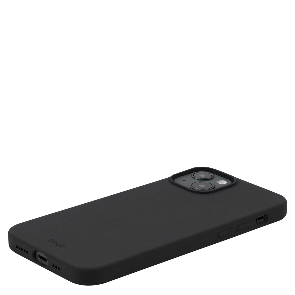 Holdit iPhone 15 Plus Soft Touch Silikone Mobil Cover - Black