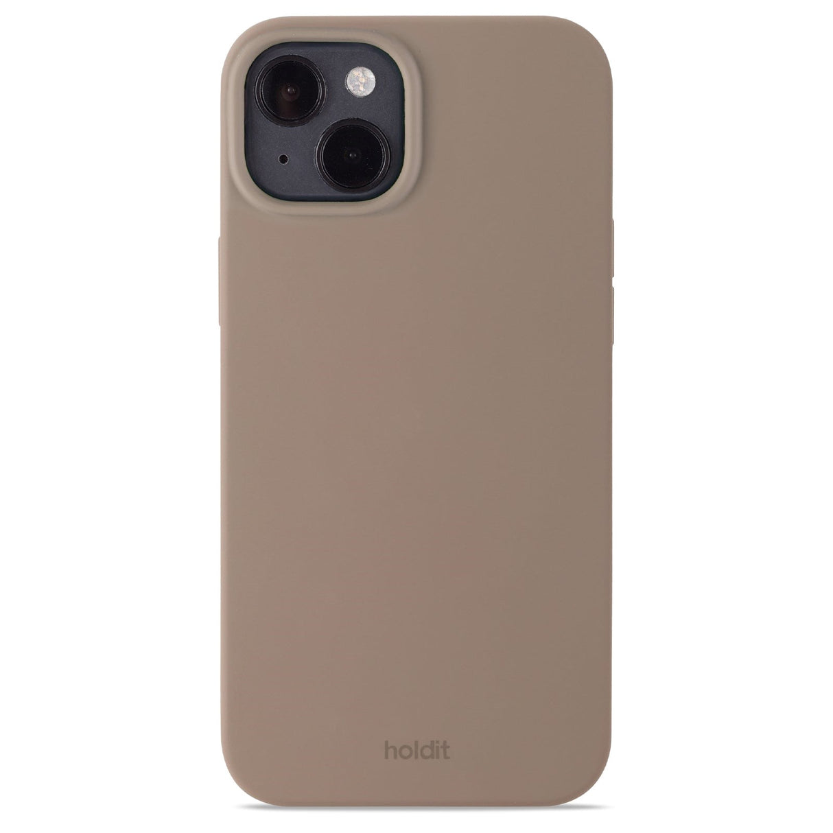 Holdit iPhone 15 Plus Soft Touch Silikone Mobil Cover - Mocha Brown