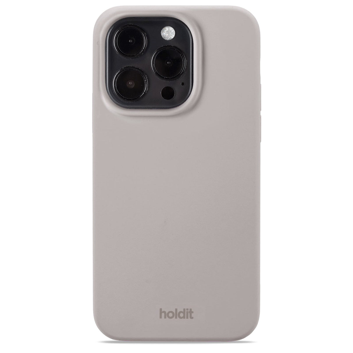 Holdit iPhone 15 Pro Soft Touch Silikone Mobil Cover - Taupe